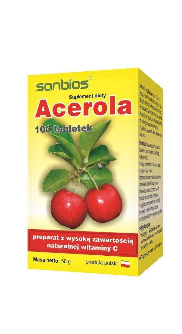 Acerola /SANBIOS/tabl.500mg.100 tabl.