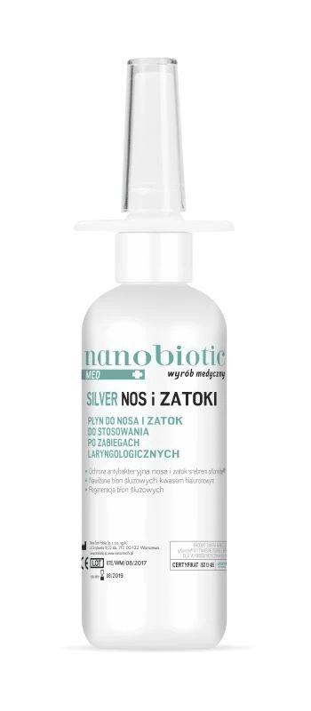 NANOBIOTIC MED NOS ZATOKI Srebro Spray