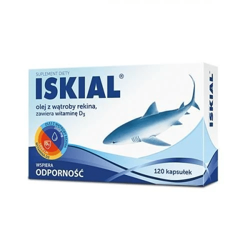 Iskial/NATURELL/olej z wątr.rek.120kaps.