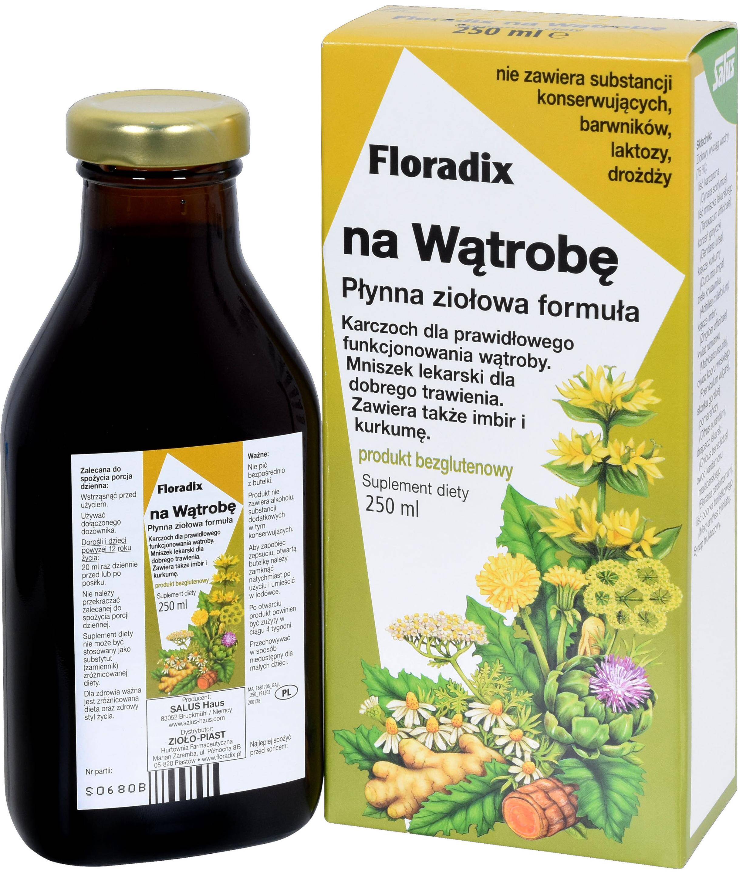 Floradix na Wątrobę 250 ml