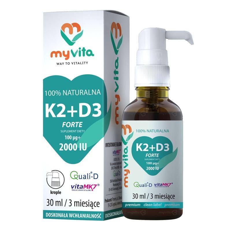 MyVita Wit.K2+D3 100mcg/2000 krople30ml