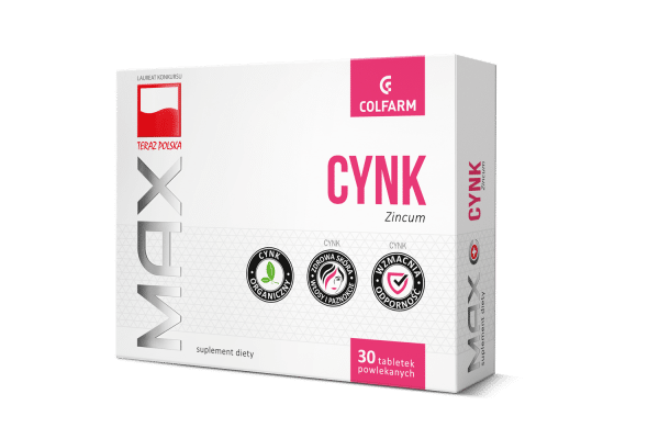 Cynk MAX /COLFARM/ 10 mg 30 tabl.