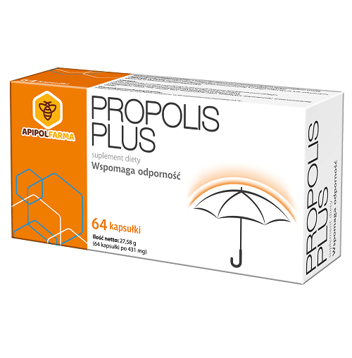 Propolis PLUS 64 kapsułki Apipol Farma