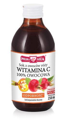 Witamina C sok z róży 250ml POLSKA RÓŻA