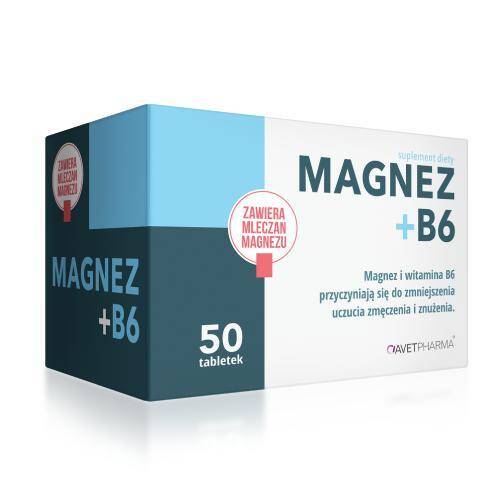AVETPHARMA Magnez /mleczan mg/ B6 50