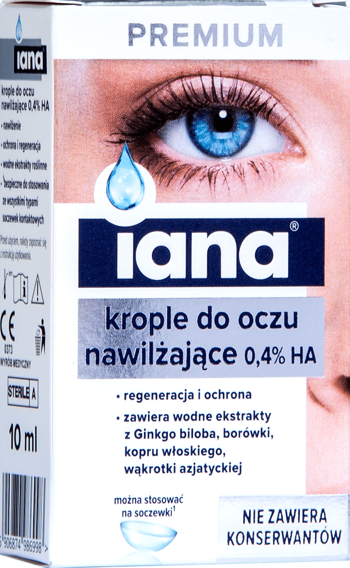 IANA Krople do oczu PREMIUM 0,4% 10 ml