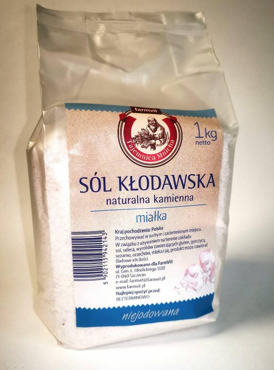 Sól Kłodawska Miałka 1kg FarmVit (Zdjęcie 1)