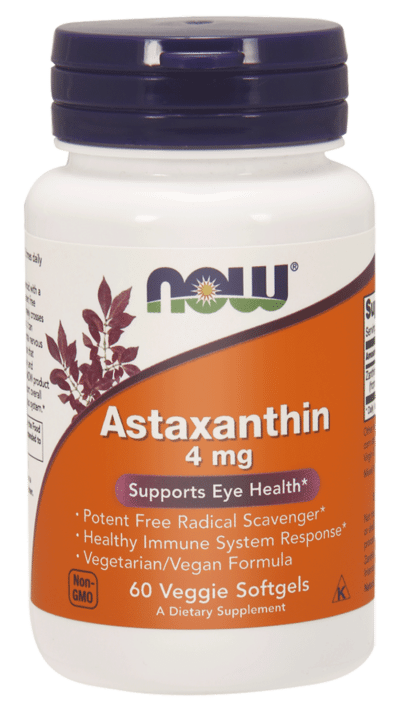 NOW Astaxantyna 4 mg 60 kaps.