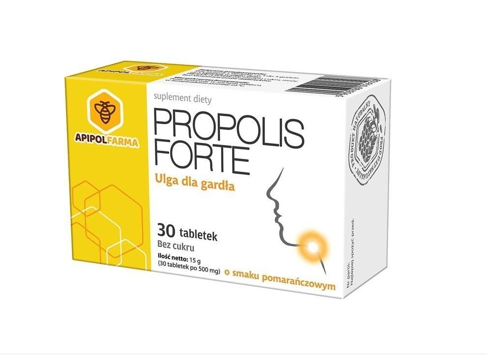 Propolis Forte /APIPOL/pomarań. 30 tabl