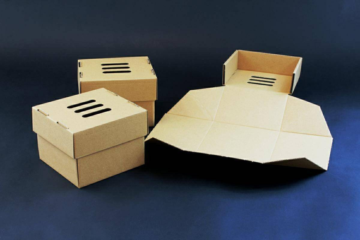 Pudełko BURGER XXL rozkładane 15x15x10cm (Zdjęcie 1)