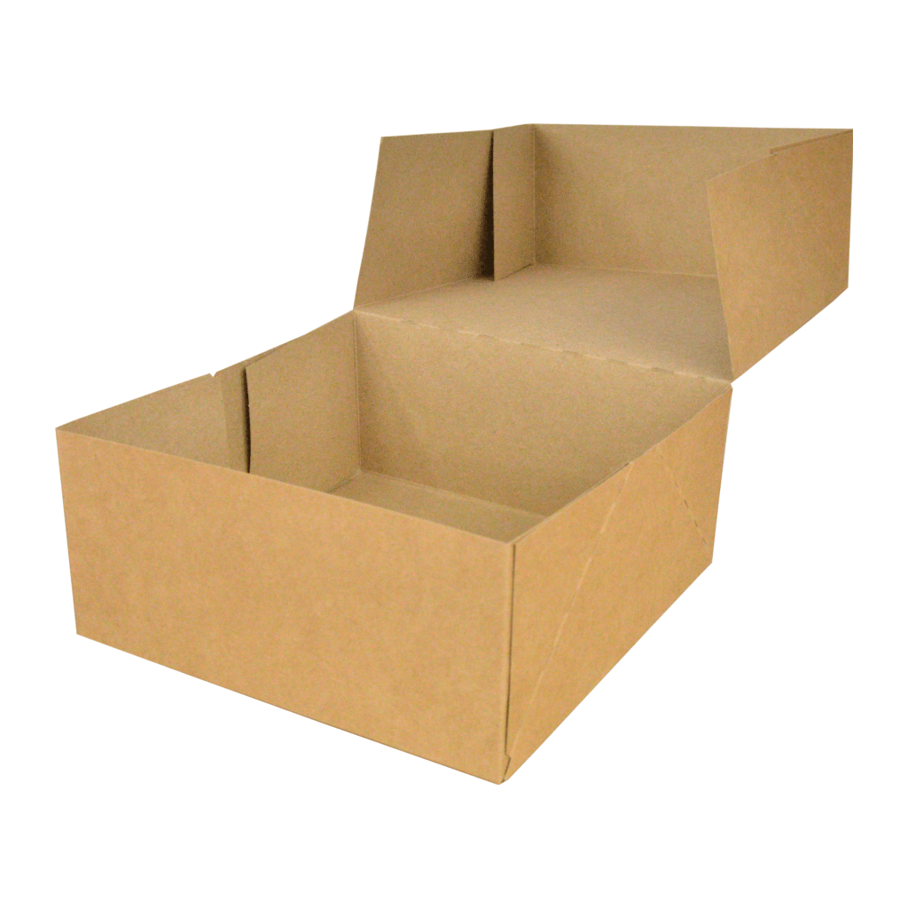 Pudełko brązowe z pokrywką 180x180x80mm (Zdjęcie 1)