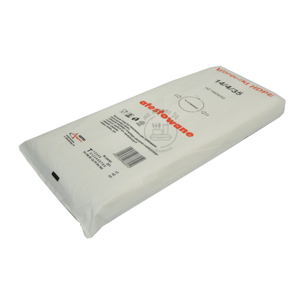 Torebki HDPE 14/4x38 op.1000szt. 6my