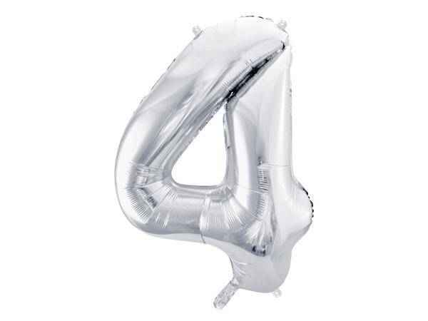 Balon foliowy Cyfra ``4`` 86cm srebrny