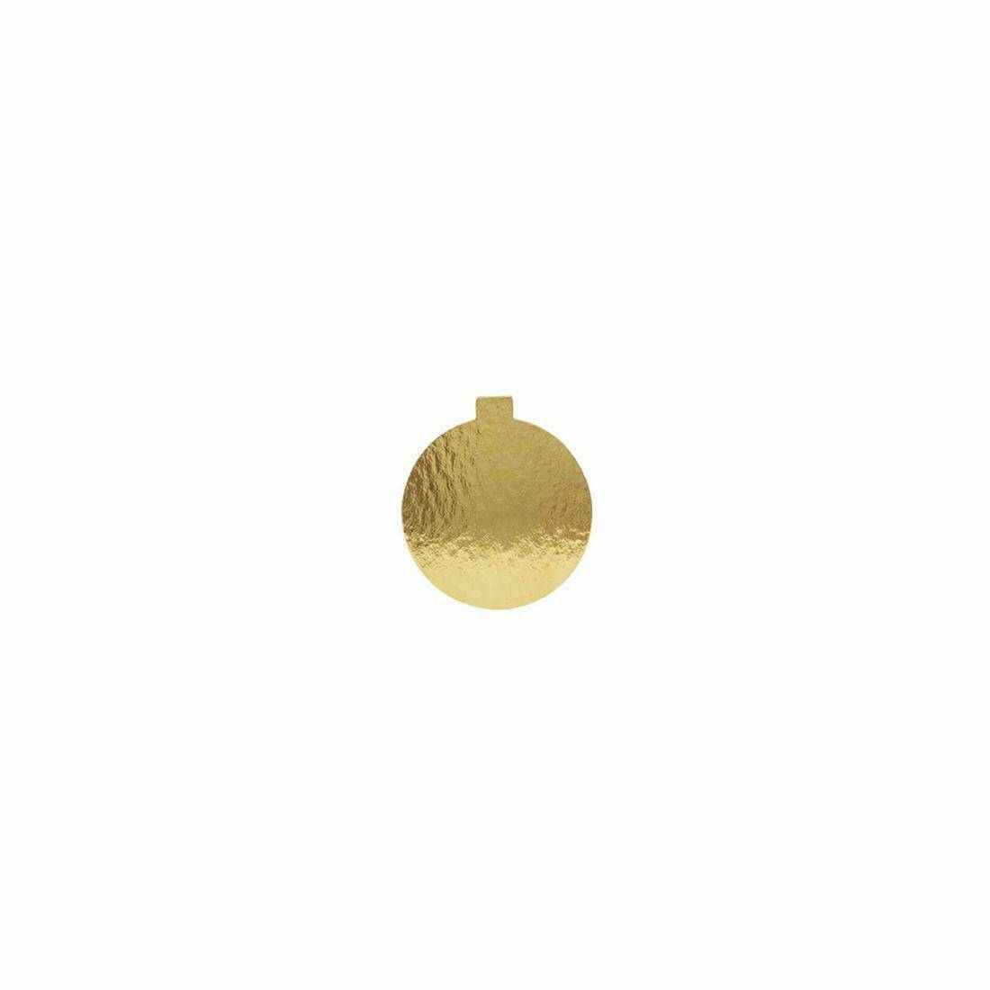 Złoto-Biały krążek pod tort śr.5cm