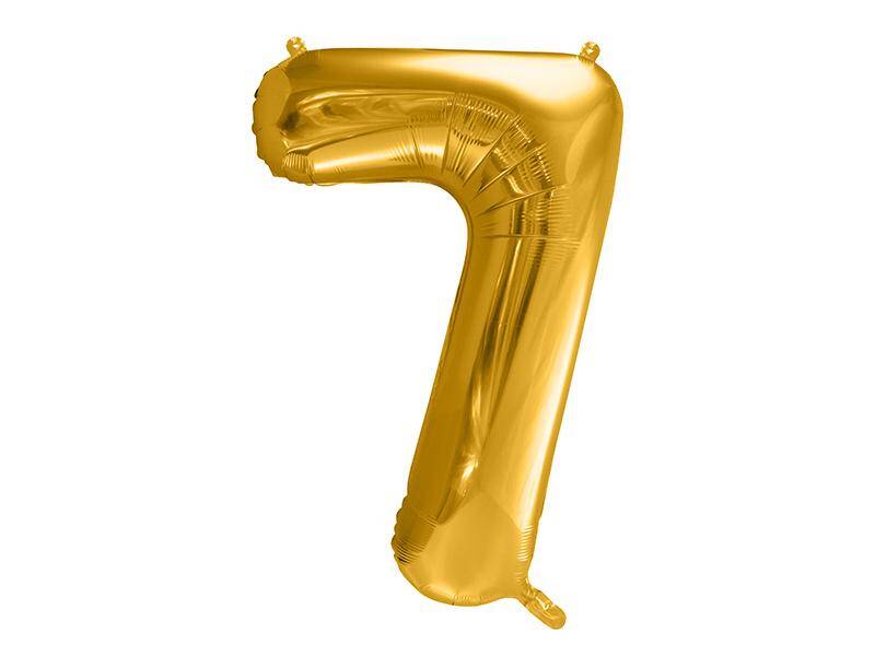 Balon foliowy Cyfra ``7`` 86cm złoty