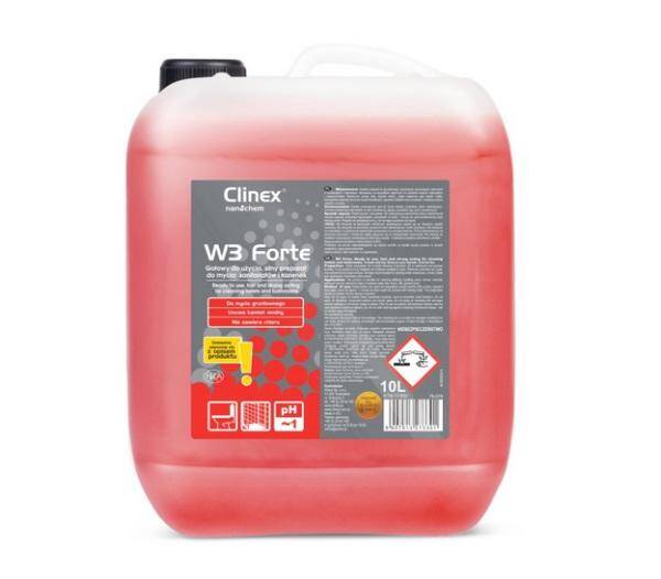 CLINEX W3 Forte 10L silny płyn do mycia