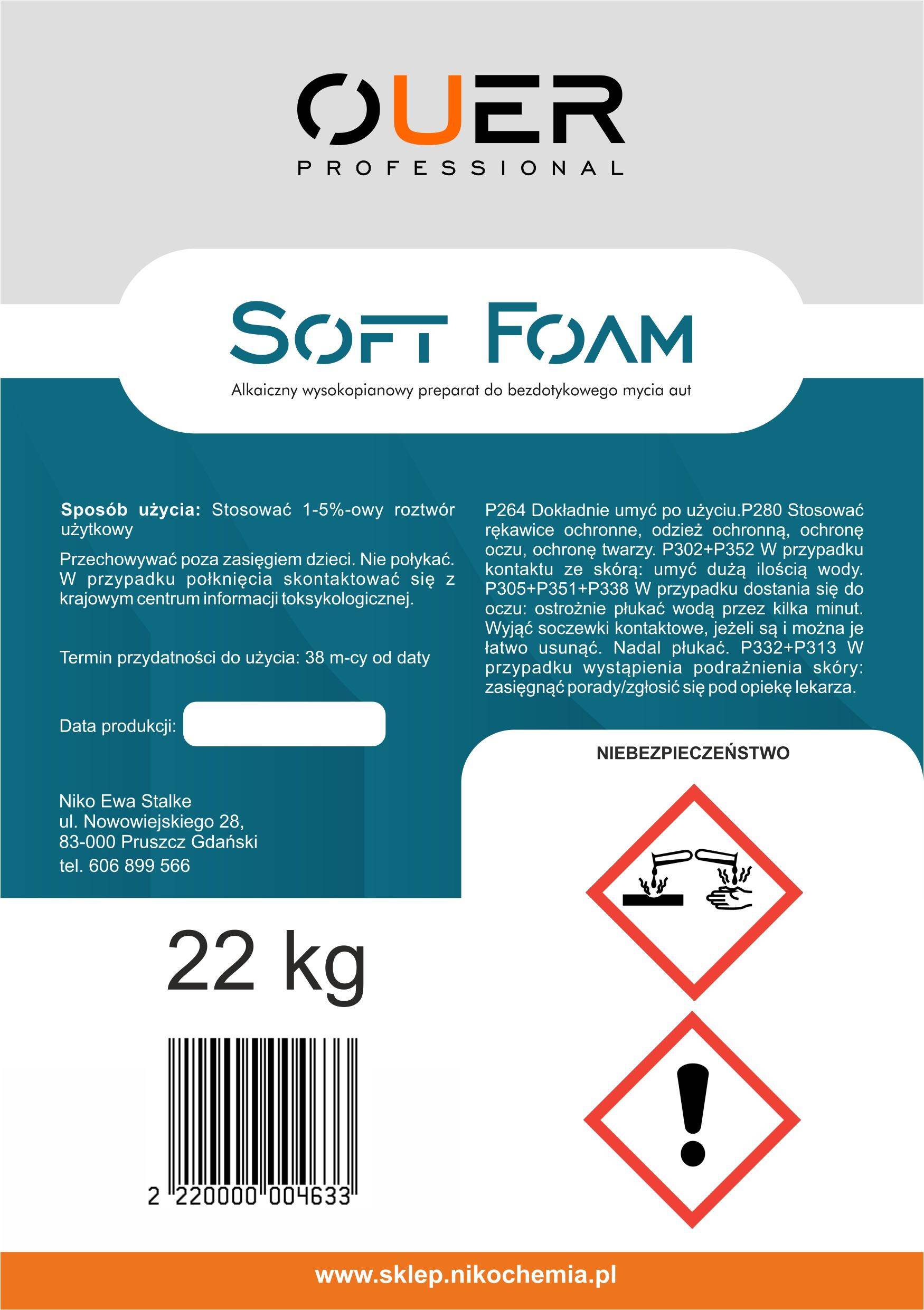 Ouer - Soft  Foam 22kg (Zdjęcie 2)