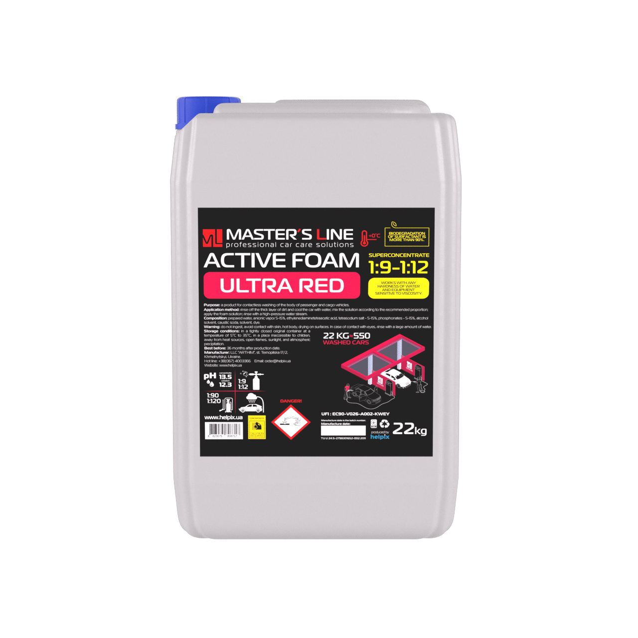 MASTER`SLine Active Foam ULTRA RED 22kg