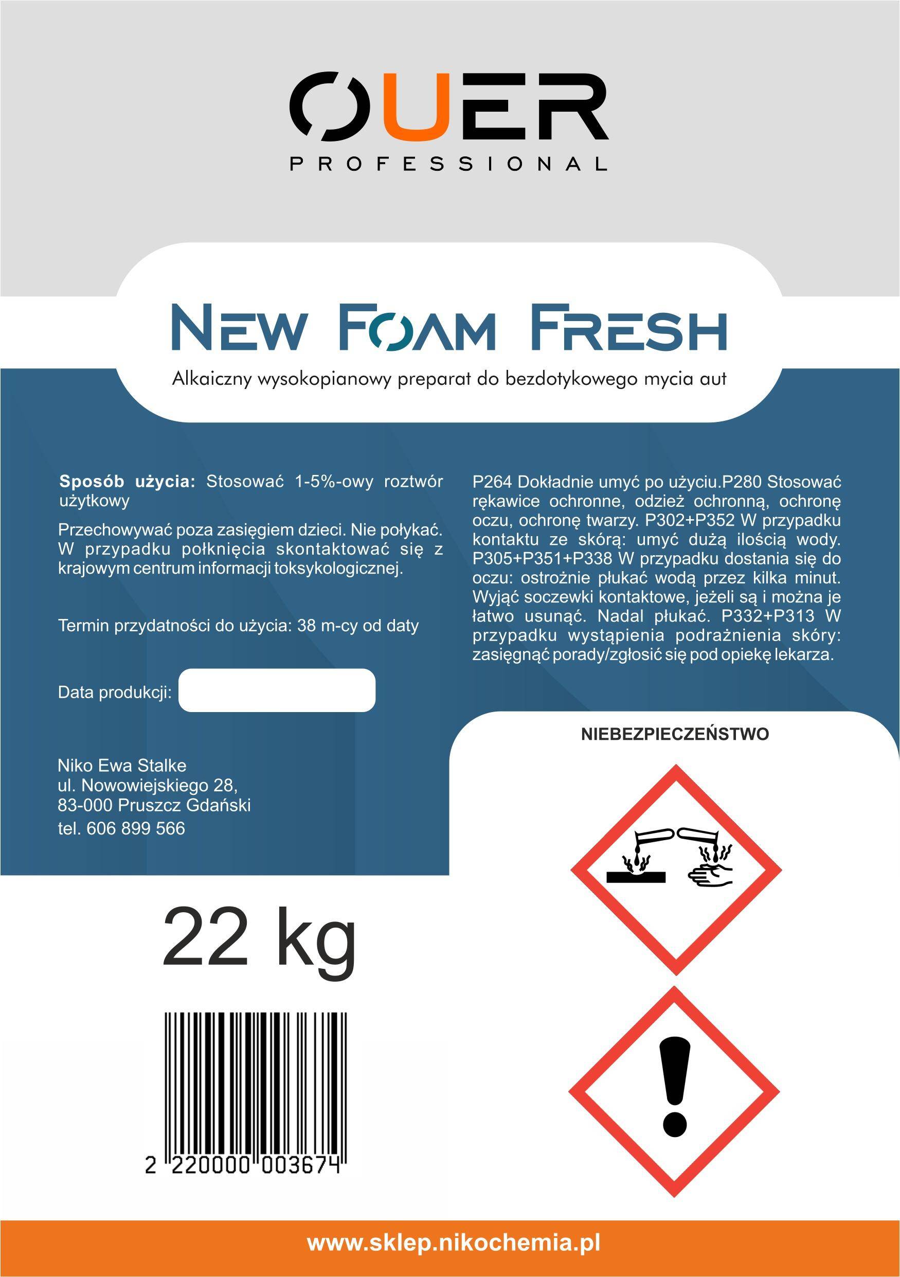 Ouer - New Foam Fresh 22kg (Zdjęcie 2)