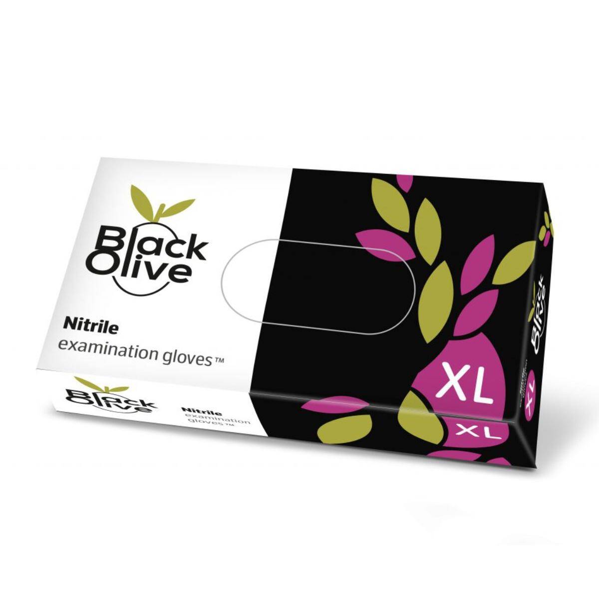 Rękwaice nitrylowe - BLACK OLIVE XL