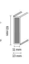 Listwa przyp. Cubu Flex Life 60 czarny