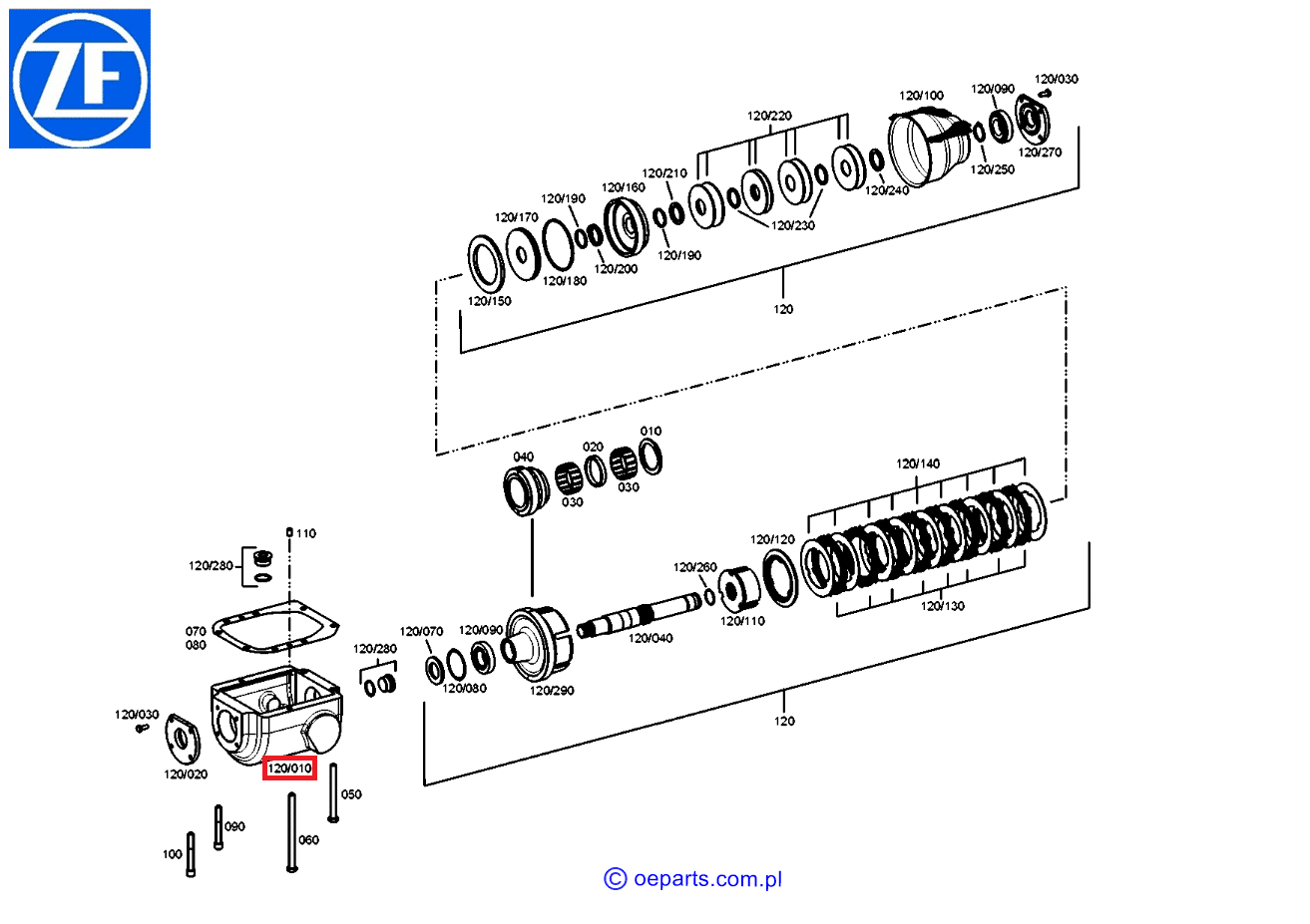 ABTRIEBSGEHAEUS OEM ZF