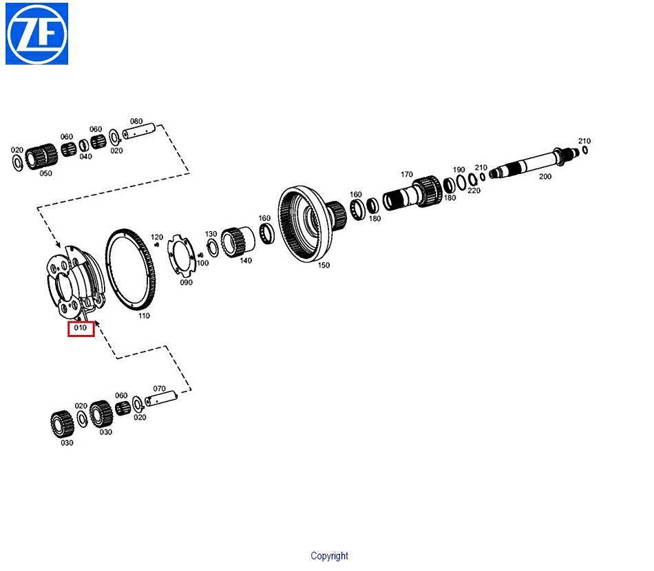 Planetary drive Case CVX, New Holland