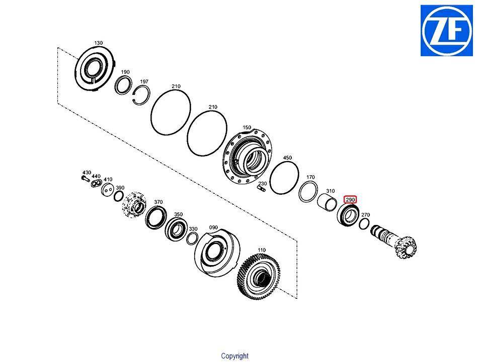 Taper roller bearing VOE11705246 Volvo
