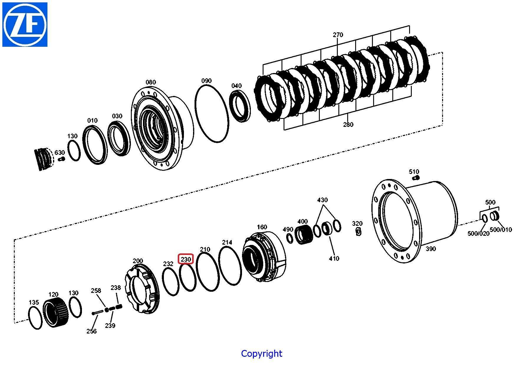 GROOVED RING OEM ZF  130,0-122,0-4,5