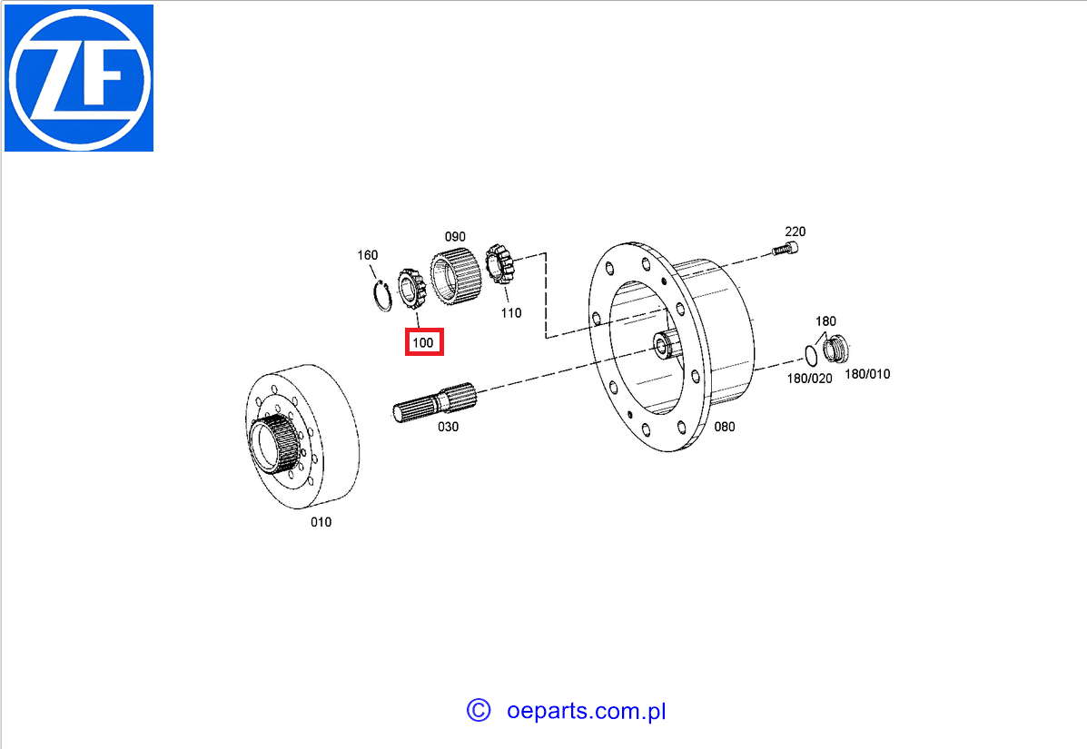 Taper roller bearing 0735371825 Deutz