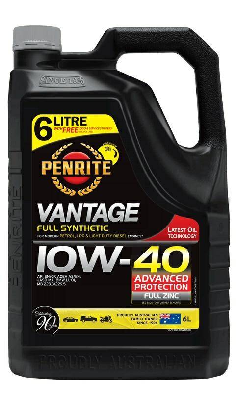 Penrite Vantage Full Synthetic 10W40 6L