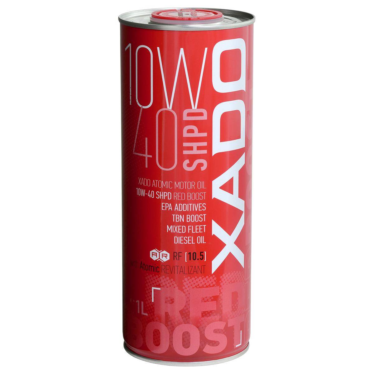 Xado Atomic Oil Red Boost 10W40 SHPD 1L