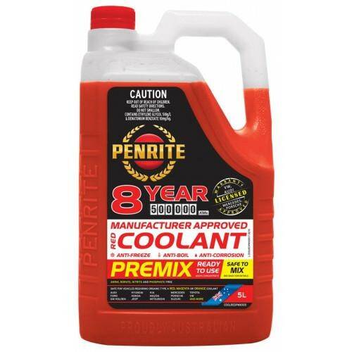 Penrite Coolant 8 Year Red Premix 5L