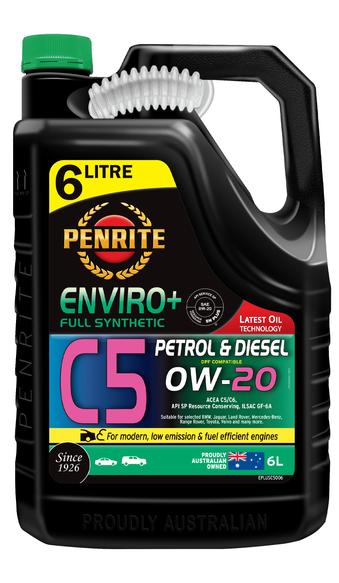 Penrite Enviro+ C5 0W20 6L