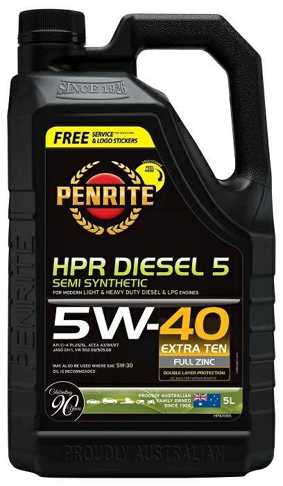 Penrite HPR Diesel 5 5w40 5L