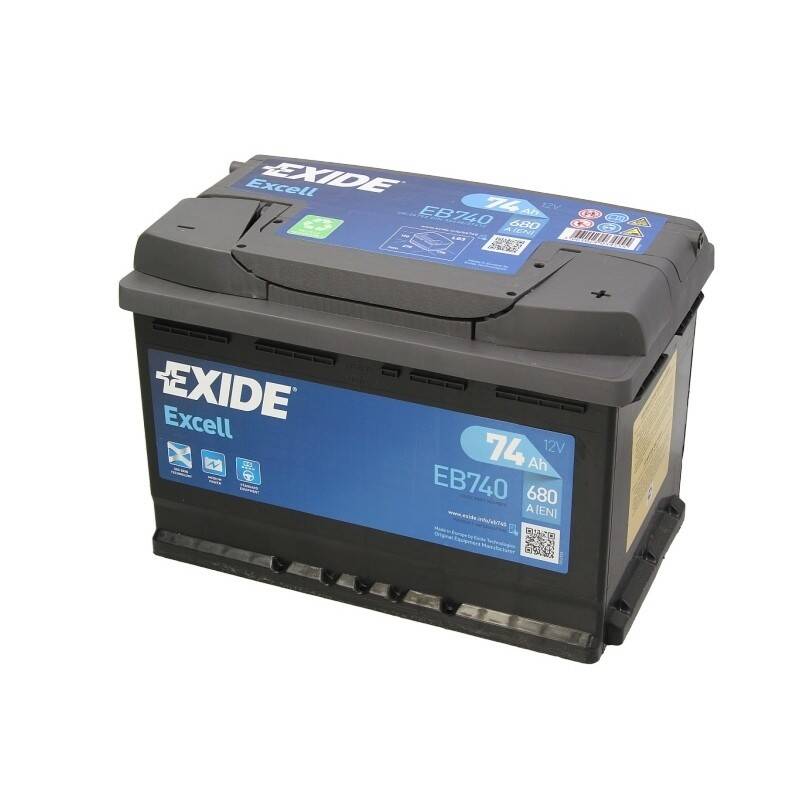 Exide 12V EB740 74Ah 680A