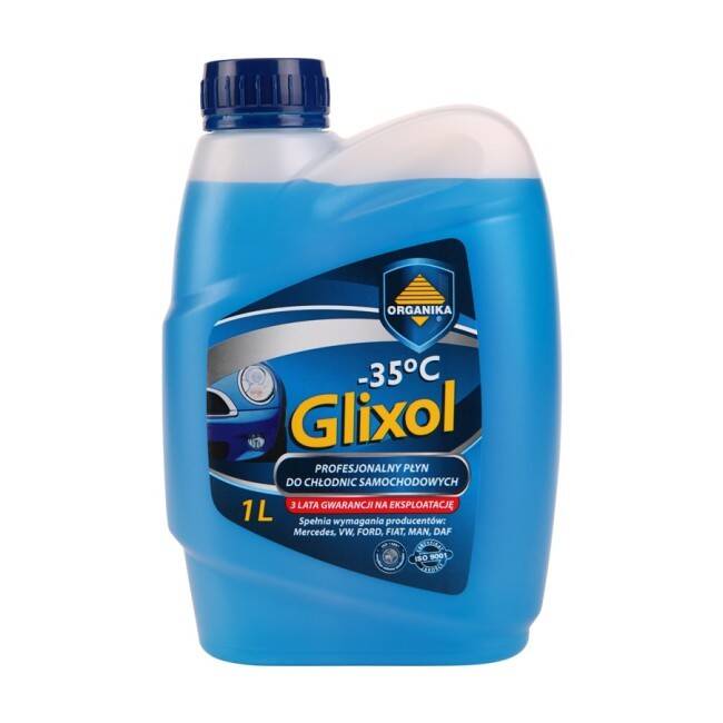 Organika Glixol Niebieski Gotowy Płyn Chłodniczy 1L