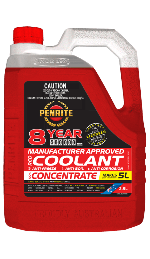 Penrite Coolant 8 Year Red Concentr 5L
