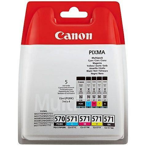 Tusze Canon PGI570+CLI571 CMYKk (Zdjęcie 1)