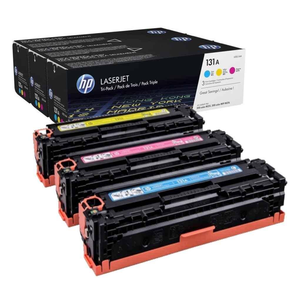 Tonery HP 131A - komplet CMY
