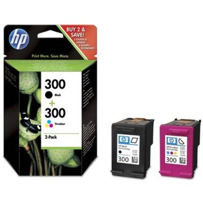 Multipack HP 300 czarny + kolor CN637EE zastępuje tusze 703 i 901