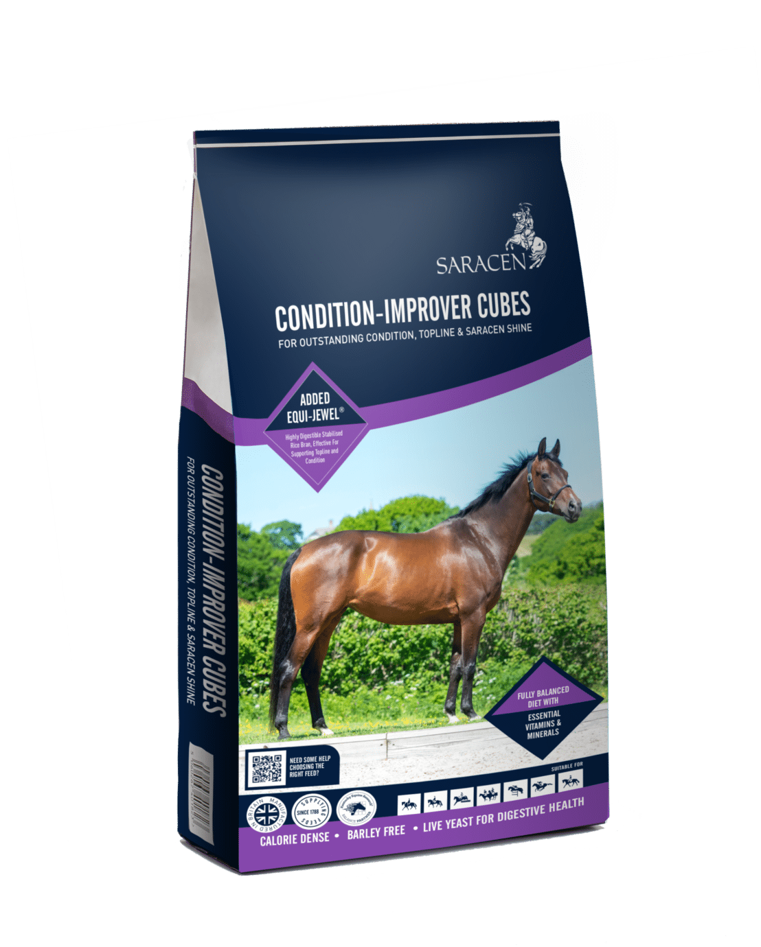 Saracen Condition-Improver Cubes 20kg - pasza dla koni sportowych słabo przybierających na masie