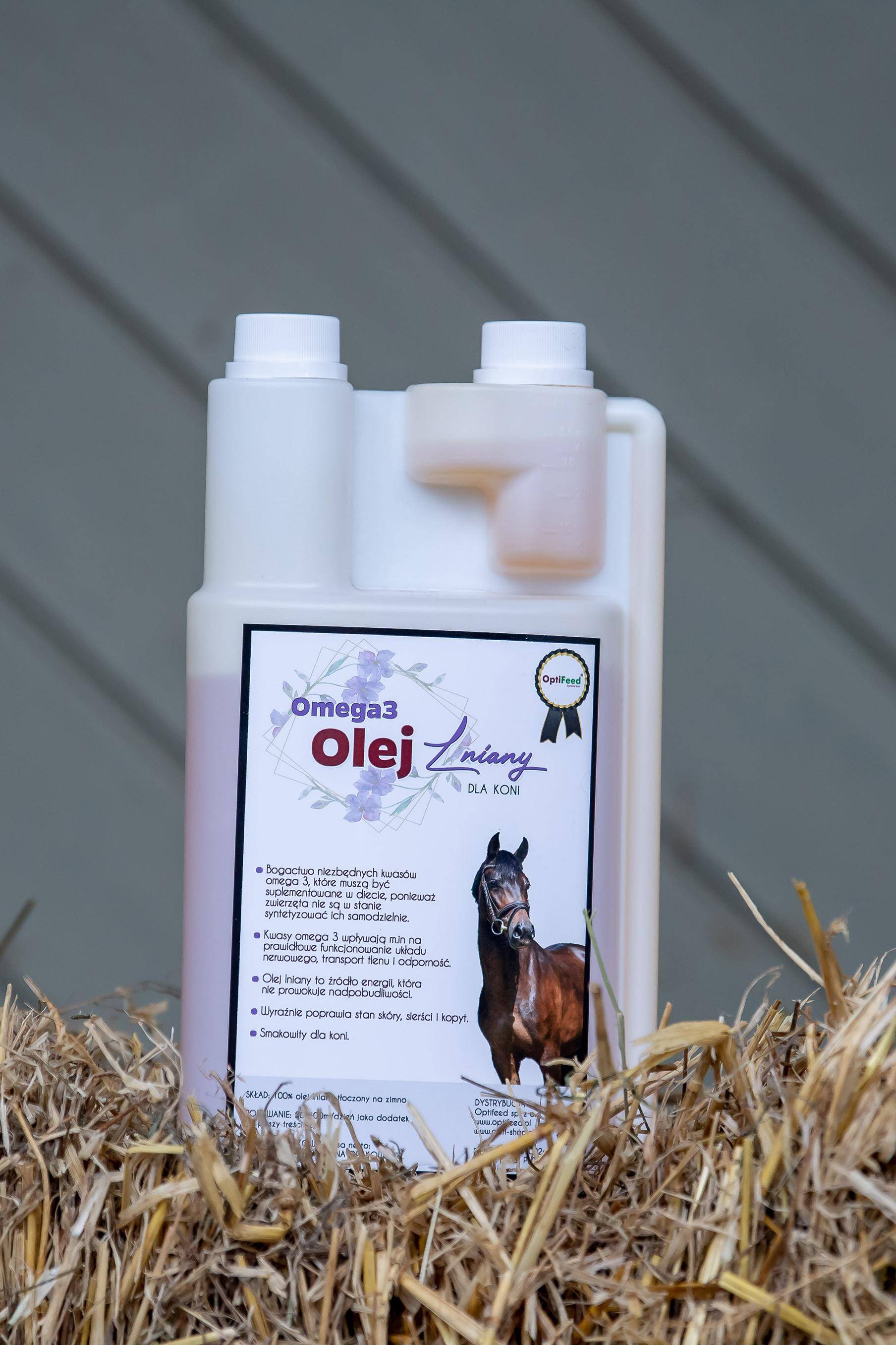Omega 3 Olej Lniany dla koni 1l