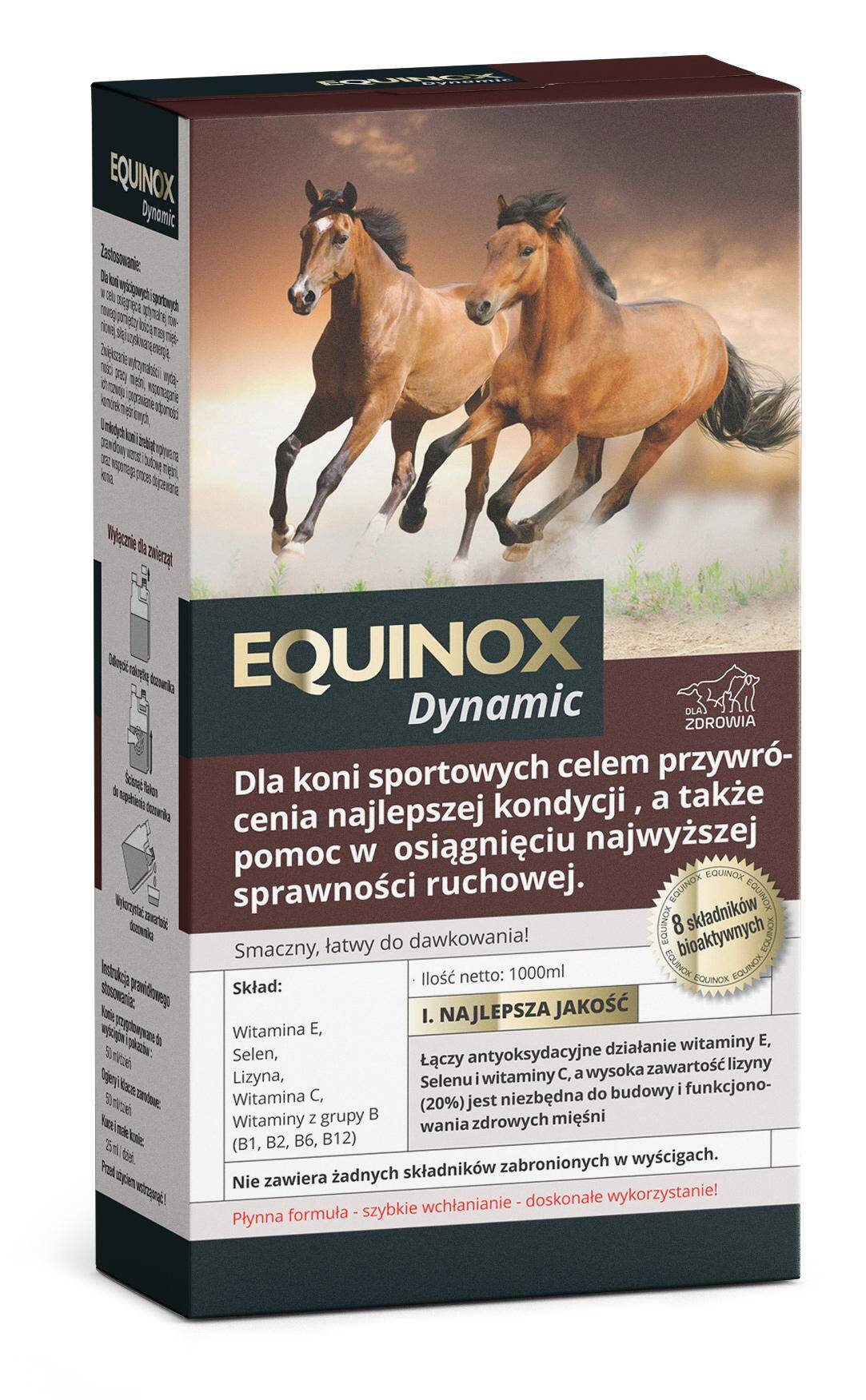 Equinox Dynamic - suplement wzmacniający dla koni