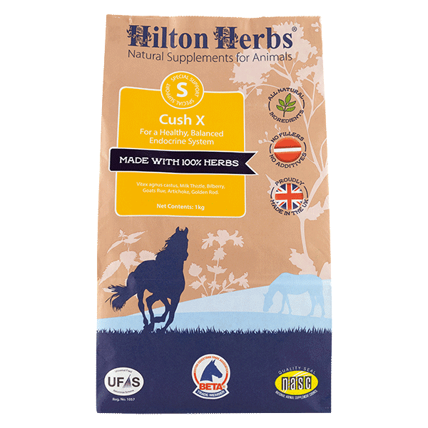 Hilton Herbs Cush X Support 1kg - suplement dla koni wspierający układ limfatyczny i pokarmowy