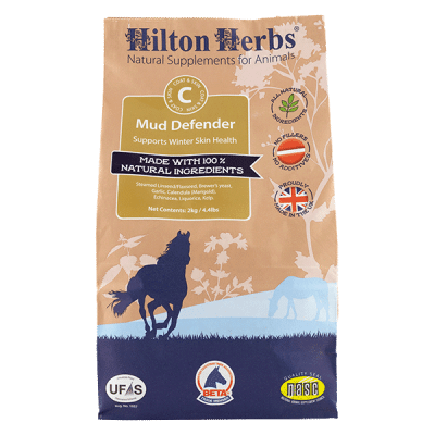 Hilton Herbs Mud Defender 2kg TUB - suplement dla koni chroniący skórę i kończyny przed bakteriami