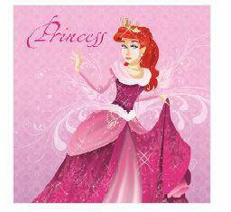 serwetki 33x33 Pink Princess with Red Hair