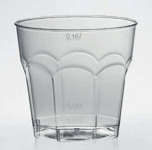 Szklanki szkłopodobne 200 ml octagon