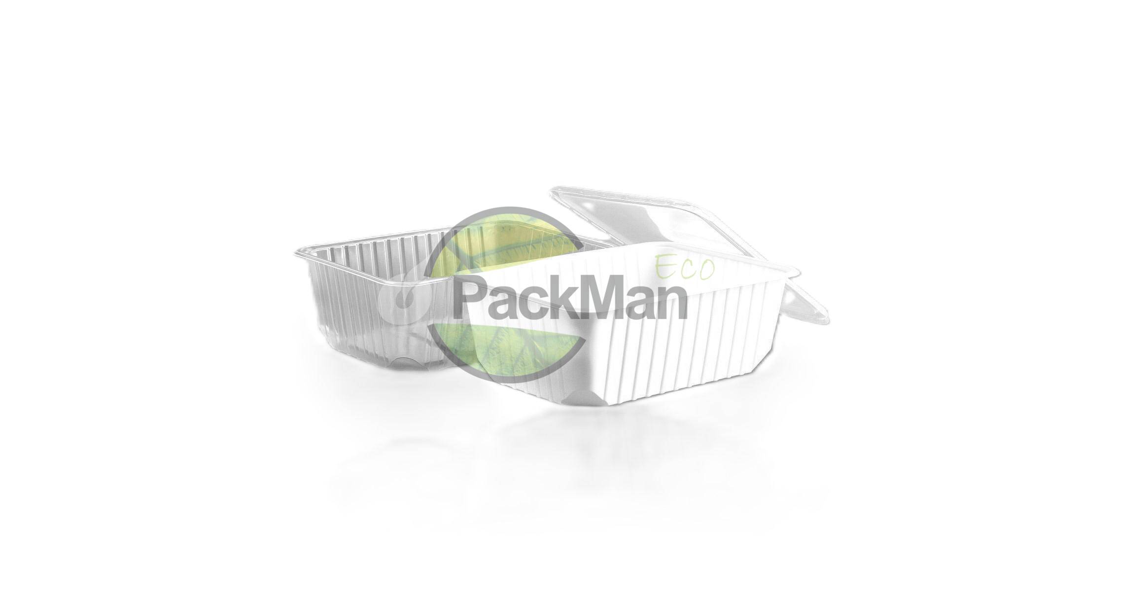 500 ml PP 550 Propac rechteckiger Behälter