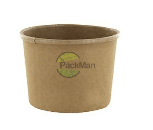 Pojemnik 460ml papierowy KRAFT fi97 do